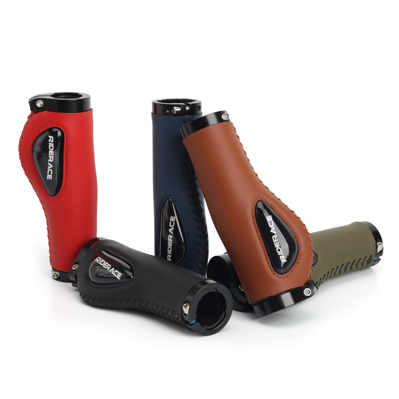 Manopole Per Manubrio Bici: Impugnature Ergonomica In Gomma Con Blocchi In Alluminio, Antiscivolo, Per E-Bike E Scooter (22.2 Mm)