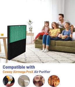 ชุดตัวกรองทดแทนสำหรับเครื่อง<span class=keywords><strong>ฟอก</strong></span><span class=keywords><strong>อากาศ</strong></span> cqml ใช้ร่วมกับเครื่องฟอก<span class=keywords><strong>อากาศ</strong></span> <span class=keywords><strong>coway</strong></span> airmega PROX H13 HEPA ถ่านกัมมันต์ Max2 0.3um รูพรุน - Product Image 5