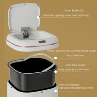 Poubelle Intelligente Auto-Nettoyante avec Capteur Intelligent et Couvercle Silencieux