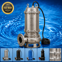 Bomba Sumergible para Aguas Residuales de Hierro Fundido de 2.0 Hp de Alto Flujo, Bomba Eléctrica para Aguas Sucias, Gestión y Servicio de Aguas Residuales para Hoteles
