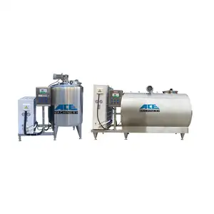 Ace - Máquina de processamento de leite em pequena escala, 100 litros, pasteurizador e tanque de refrigeração para leite, máquina de enchimento