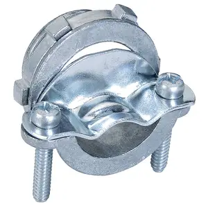 Clamp Type Romex Connector for Metallic Conduit Protect Cables Silver