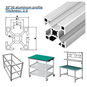 3030 <strong>Aluminum</strong> Profile <strong>Aluminum</strong>/pipeline Frame Structure Alloy <strong>Aluminum</strong>/<strong>Aluminum</strong> Tube Frame Fittings - Product Image 1