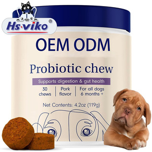 OEM probiotik kunyah lembut untuk anjing dukungan Gut kesehatan puting pencernaan usus kesehatan musiman alergi suplemen hewan peliharaan - Product Image 1