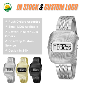 Montre carrée vintage personnalisée Y2K en alliage, chronographe lumineux, affichage du jour et de la date, montre-bracelet à quartz de haute qualité pour hommes - Product Image 1