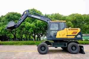 Nueva Excavadora de Ruedas Hyundai HW155A de 15.5 Toneladas, Excavadora Móvil de Uso Pesado, Motor Cummins B6.7 Stage V, 40 km/h, Lista para Construcción de Carreteras - Product Image 6