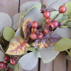 Corona de exterior de lirios, rosas y ciruelas, estilo rústico, verde, para el Día de la Madre, a granel, de Michaels, con suculentas - Product Image 2