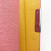 Kunden spezifische Farbe PU Leder Hardcover A5 Budget Binder Luxus Tagebuch abdeckung mit 6 Ring Binder