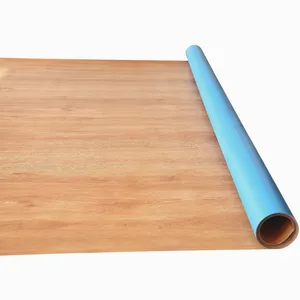 Blaues Netz Rücken Trockener Rücken Großhandel PVC-Material Kunststoff-Bodenbelag laminiert wasserdicht Holz-Stein-Kornoptik Linoleum-Bodenrolle