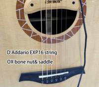 2023 New Arrival Model All Solid High-end Level a Spruce Top 40 Inch Acoustic Guitar With High Level Strings
