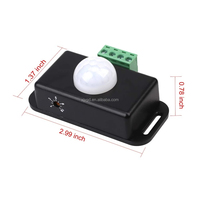 Interrupteur à détecteur de mouvement PIR automatique réglable 12V 24V 8A, détecteur infrarouge IR, module d'interrupteur lumineux pour bande LED, lampe