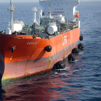 Parafougue en caoutchouc gonflable pour transfert de navires avec pneus d'avion et filet
