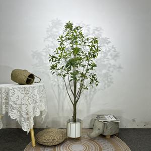 Real Touch Artificielle Japonica Verdure Tiges Branches de Feuilles pour Home Office Mariage Vase Filler Boutique Décoration Pieris Japonais - Product Image 4