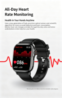 Reloj Inteligente Unisex con IA, Traducción y NFC Multifuncional, Pantalla IPS Cuadrada, Carga Magnética, 7 Días de Autonomía, Resistente al Agua