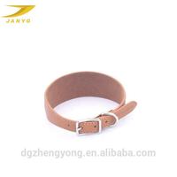 Collier pour chien en cuir et tissu personnalisé avec logo d'usine, collier large en lin à chevrons, bordure en PU souple, boucle réglable