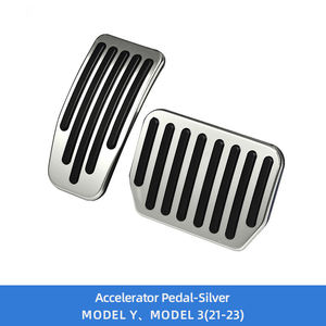Pedal de Acelerador Automático para <span class=keywords><strong>Tesla</strong></span> <span class=keywords><strong>Model</strong></span> <span class=keywords><strong>3</strong></span> 2021 <span class=keywords><strong>2022</strong></span> <span class=keywords><strong>2023</strong></span>, Pedal de Aceleración y Freno de Acero Inoxidable, Accesorio de Tuning Interior - Product Image 1