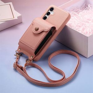 Para <span class=keywords><strong>Samsung</strong></span> A05/A05S/A15/A25/A35/A55/S25 <span class=keywords><strong>Ultra</strong></span> Cross Shoulder Wallet Phone case contraportada - Product Image 3