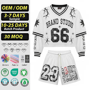 Camiseta de Fútbol Clásica de Alta Calidad, Jersey Sublimado Personalizado, Unisex, Estilo Hip Hop, Corte Holgado, Malla Transpirable, Manga Corta - Product Image 1