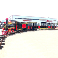 Tren de Diversión para Niños, Atracción de Parque de Atracciones, Tren Turístico con Vías en Venta, Calidad Garantizada
