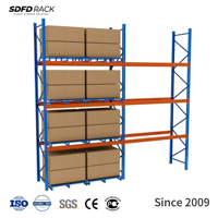 Étagère à palettes métallique sur mesure à 4 niveaux, capacité de charge de 200 kg, 300 kg, 500 kg, 800 kg, 1000 kg, rayonnages industriels robustes pour le stockage en entrepôt