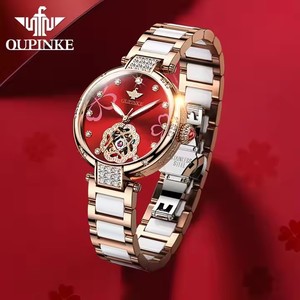 Oupinke <span class=keywords><strong>3183</strong></span>นาฬิกาผู้หญิงหรูหรา, นาฬิกาข้อมือกลไกอัตโนมัติกันน้ำเรืองแสง - Product Image 1