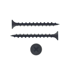 Collated Drywall Gypsum Screw Boxes 3.7*25 Black Phosphate Self Tapping Drywall Screws 1 1/4 <strong>bugle</strong> <strong>beads</strong> 12mm - Product Image 1