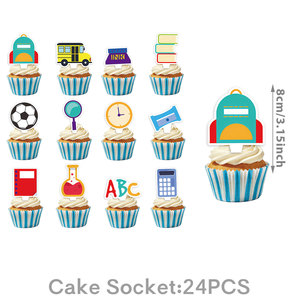 Artículos para Fiestas <span class=keywords><strong>de</strong></span> Regreso a Clases, Decoración para Fiestas <span class=keywords><strong>de</strong></span> Graduación, Adornos <span class=keywords><strong>de</strong></span> Papel con Forma <span class=keywords><strong>de</strong></span> Manzana para Pasteles y Cupcakes, Pancarta para el Primer Día <span class=keywords><strong>de</strong></span> Clases, Regalos - Product Image 2