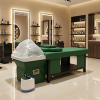 Nouveau design moderne : Lit de lavage thaïlandais portable avec bassin en céramique pour hôtels et salons de coiffure