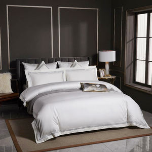 Set di biancheria da letto anni 120 di alta qualità alta densità cotone a fiocco lungo biancheria da letto Hotel lenzuola piatte <span class=keywords><strong>copripiumino</strong></span> in <span class=keywords><strong>seta</strong></span> omaggio - Product Image 2