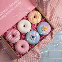 Boîte à donuts transparente de qualité alimentaire, écologique, pour emporter, boîte à biscuits, bonbons, crêpes, gâteaux, pain, cadeaux, traiteur, emballage en papier
