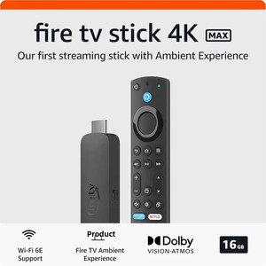 TV Stick 4K Max avec télécommande vocale Alexa, faible latence et Wi-Fi 6E, système d'exploitation Android pour un <span class=keywords><strong>streaming</strong></span> ultra-rapide - Product Image 3