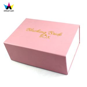 Boîte cadeau pliable de luxe Crown Win, boîte à chaussures en kraft biodégradable avec couvercle magnétique, personnalisation, boîte cadeau pliable en papier - Product Image 2