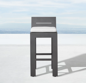 Hotel Outdoor Furniture Comfortable Rustproof Aluminum <b>Garden</b> Set bar <b>Stool</b> - Product Image 4