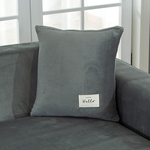 Large <strong>Sofa</strong> <strong>Cover</strong> 1-4 Seatslight <strong>Grey</strong> Velvet and Elastane Stretch <strong>Sofa</strong> <strong>Cover</strong> Furniture Protector for Living Room - Product Image 3