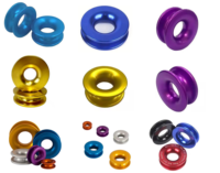 Pièces tournées en aluminium OEM, usinées CNC de précision, anodisées dures, avec revêtement PTFE à faible friction, pour la construction navale et la manutention, disponibles en tailles standard.