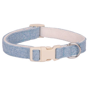 <span class=keywords><strong>Collar</strong></span> Ajustable de Doble Contraste de Algodón y Lino para Perros Pequeños, Medianos y Grandes, para Chihuahua, Bulldog, Pug - Product Image 5