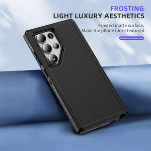 โปร่งใสTPU PC 2 ใน 1 เคสโทรศัพท์กันกระแทกสําหรับ<span class=keywords><strong>Samsung</strong></span> Galaxy S24 Ultra S23 FE S22 PLUS A14 A34 A54 A15 <span class=keywords><strong>5G</strong></span> - Product Image 6