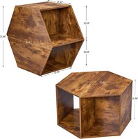 Table basse multifonctionnelle de style nordique, inspirée d'Instagram, minimaliste moderne, avec structure en bois