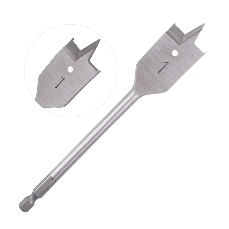 Tri-Point Paddle Brocas Para Madera Madeiras Flat Wood Spade Drill Bit for Wood Clean and Fast Drilling Trishula Working 38mm