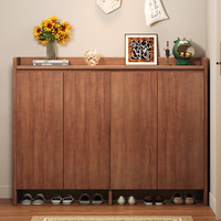 Meuble à chaussures en bois économique pour la maison, design moderne et minimaliste, unité de rangement multifonctionnelle anti-poussière, meuble d'entrée pour la maison