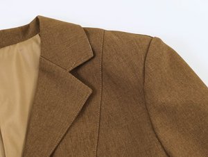 Blazer Sólido <span class=keywords><strong>de</strong></span> Diseño para <span class=keywords><strong>Mujer</strong></span> 2026, <span class=keywords><strong>Chaqueta</strong></span> Elegante <span class=keywords><strong>de</strong></span> Oficina para el Trabajo, OEM/ODM por Fábrica China, Abrigos Formales - Product Image 4