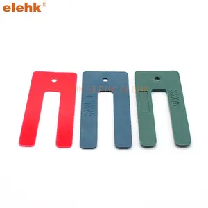 Elehk 75mm U hình dạng nhựa móng ngựa Shim đóng gói nhựa shims cửa sổ đóng gói cho khung cửa sổ và cửa