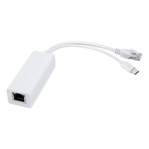 แหล่งจ่ายไฟเครือข่าย 48V ถึง 2.4A Type-C Poe Ieee802.3af/at 10/100Mbps Rj45 สำหรับระบบกล้องวงจรปิด สวิตช์เครือข่าย 2.4A - Product Image 3