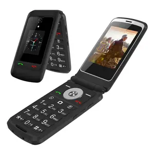 Telefones android, sistema 4g lte, 2.8 polegadas, telefone flip, dual sim, teclado, com gps, wi-fi