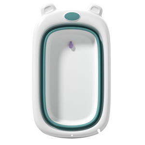 Baignoire pliable pour bébé avec capteur de température, grande taille pour 0-12 mois, matériau PP, design multifonctionnel - Product Image 1