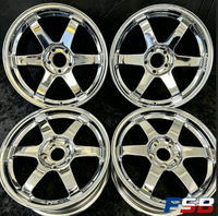 Rines Forjados FSB 5x139.7 de Aleación de Aluminio de 18-21 Pulgadas, Diseño Cóncavo Profundo TE37SL, Acabado Plateado, Multirradio, Estilo Volk Racing Rays Vossen