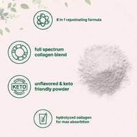Poudre de collagène multi-sources OEM à marque privée, protéines hydrolysées avec acide hyaluronique, biotine et vitamine C