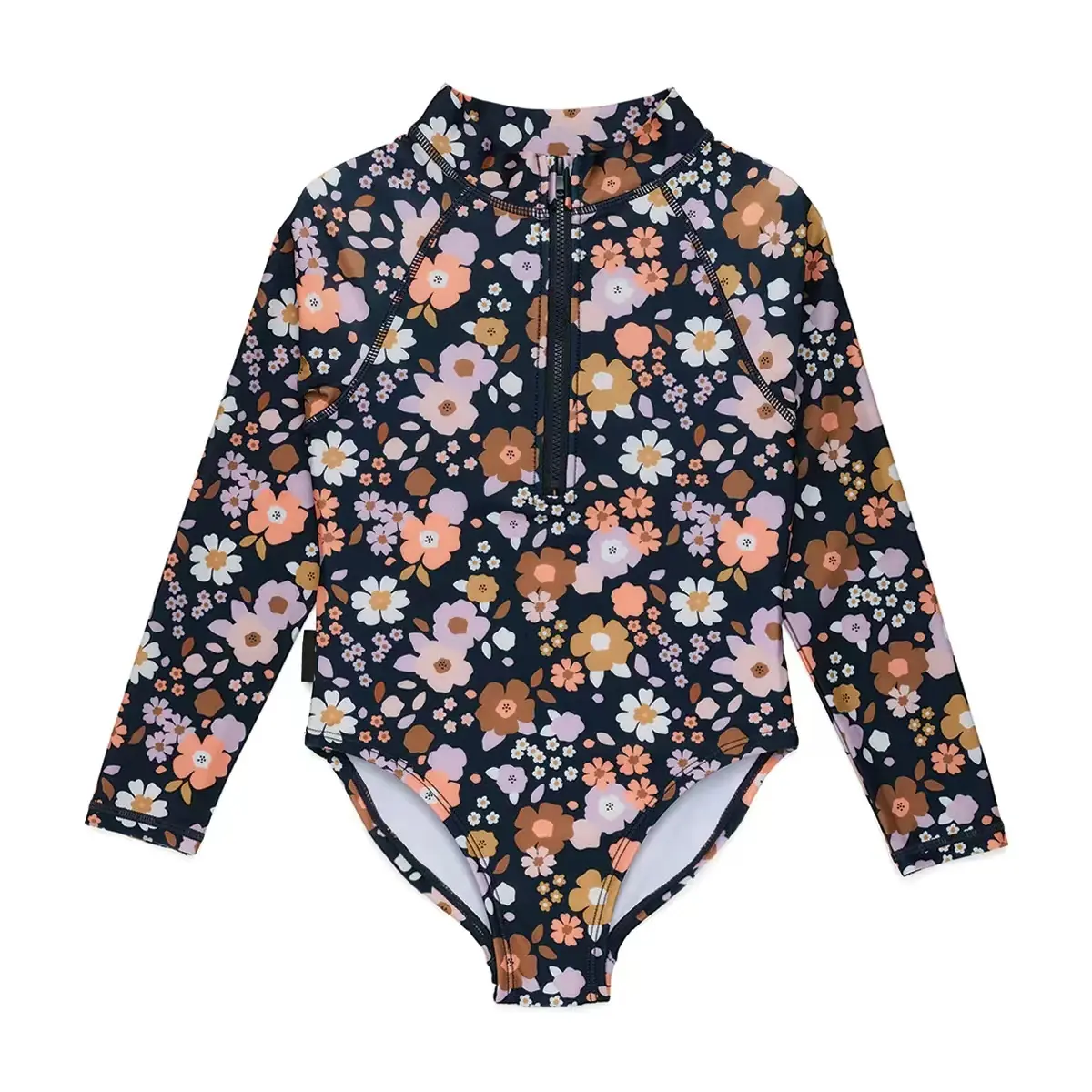 OEM kustom bayi perempuan musim panas motif bunga baju renang satu potong balita bayi pakaian renang anak-anak baju renang anak-anak pakaian mandi