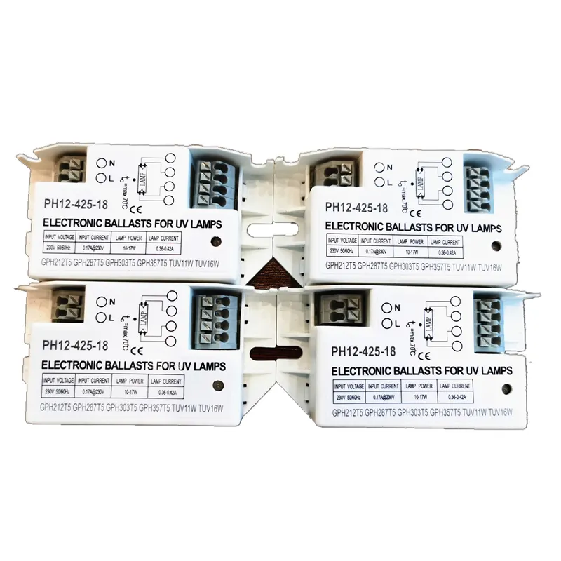 220V 120V דגם PW12-425-18 PH12-425-18 UVC מנורת אלקטרוני נטל עבור 10W כדי 18W חליפת עבור מנורה דגם TUV11W TUV16W GPH212