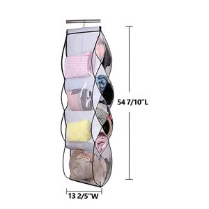 14 Clear Pockets Hanging Shoe Organizer Storage Bag for Handbags or Purse <b>Clothes</b> <b>Boxes</b> Product Type - Product Image 4
